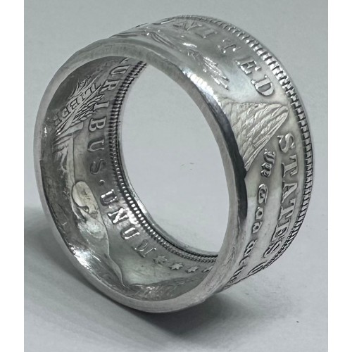 1921 Morgan Dollar Coin Ring Size 12