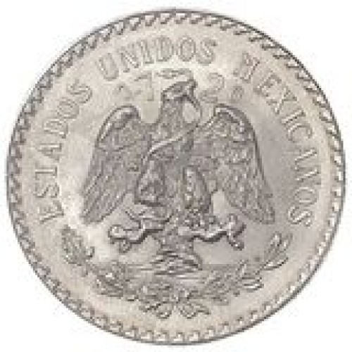 1932 Mexico 1 Peso Coin Ring Size 11.5