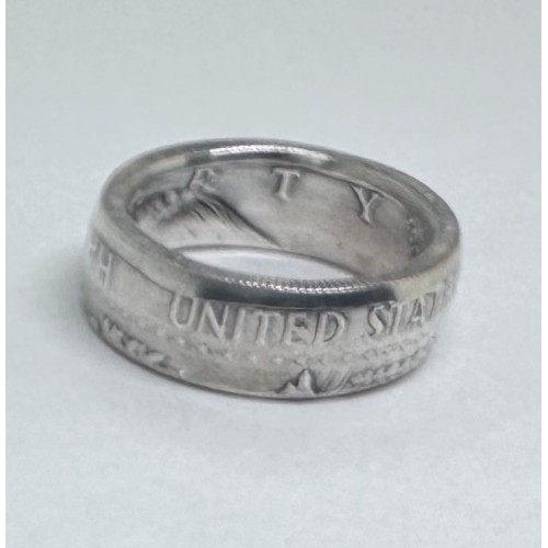 1964 Kennedy Half Dollar Coin Ring Size 8.5