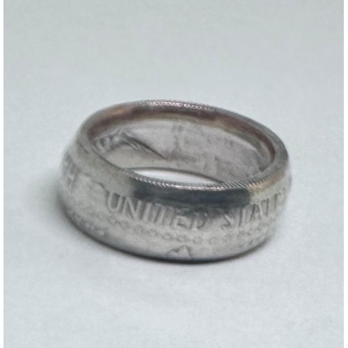 1967 Kennedy Half Dollar Coin Ring Size 7