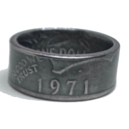 1971 Eisenhower Dollar Coin Ring Size 11.5