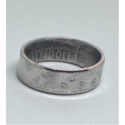 1984 Kennedy Half Dollar Coin Ring Size 11.5