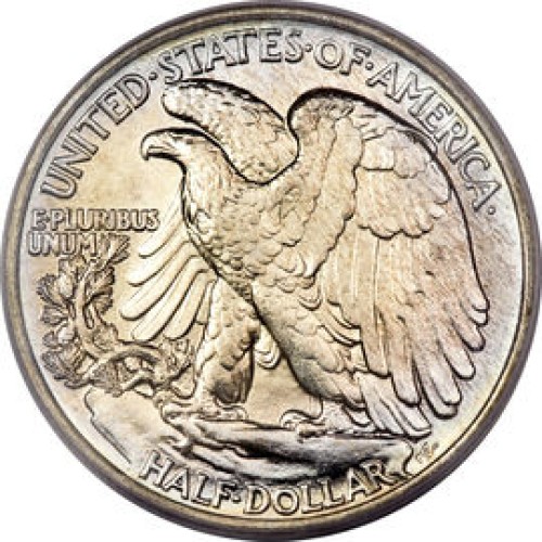 1943 Walking Liberty Coin Ring Size 10.5