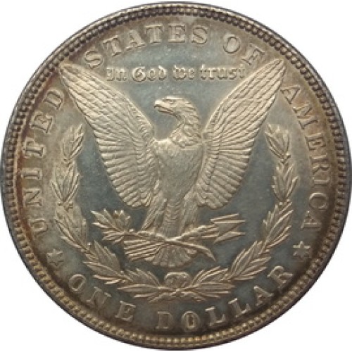 1890 Morgan Dollar Coin Ring Size 10.25