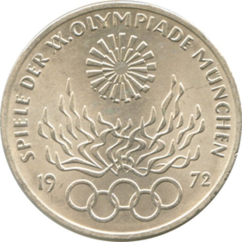 1972 German 10 Deutschmark Olympic Coin Ring Size 8.5